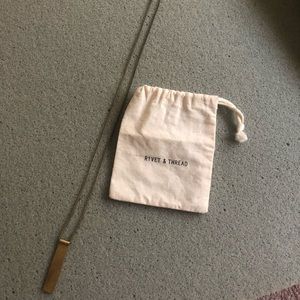 Rivet & Thread gold necklace